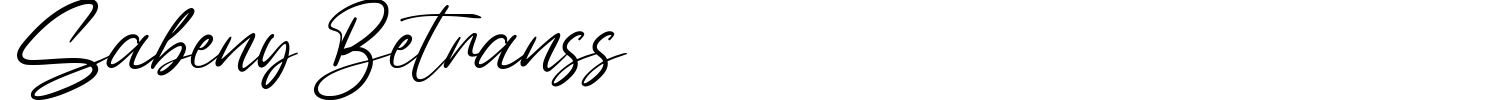 Sabeny Betranss Font preview