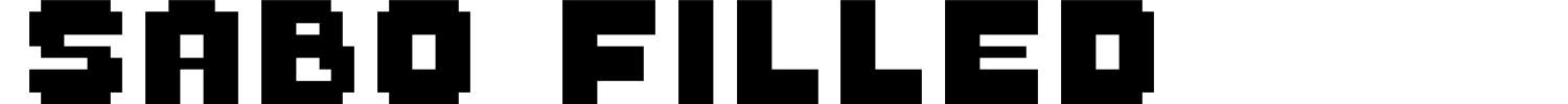 Sabo Filled Font preview