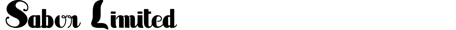 Sabor Limited Font preview