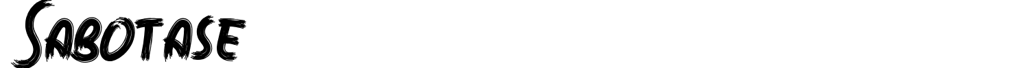 Sabotase Font preview