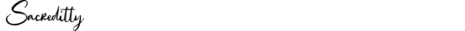 Sacreditty Font preview