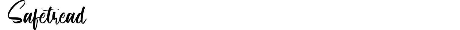 Safetread Font preview