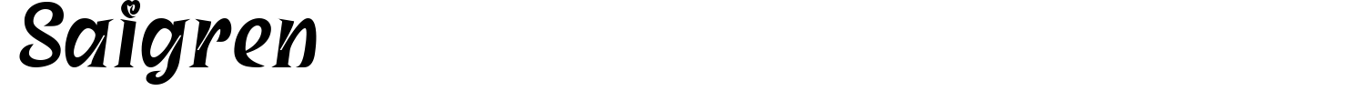 Saigren Font preview
