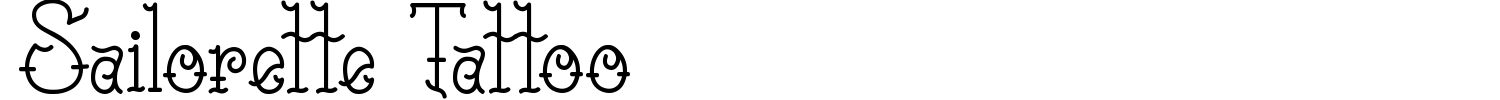Sailorette Tattoo Font preview