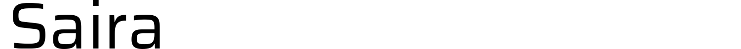 Saira Font preview