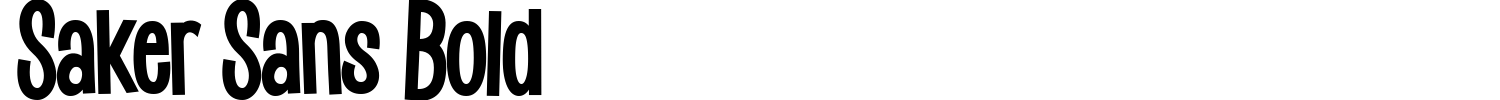 Saker Sans Bold Font preview