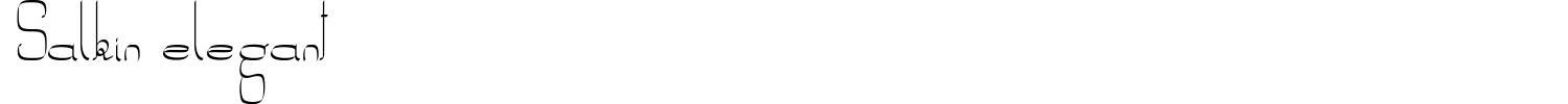 Salkin Elegant Font preview
