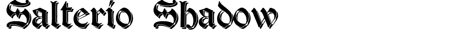 Salterio Shadow Font preview