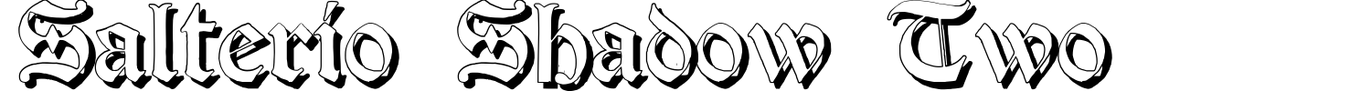 Salterio Shadow Two Font preview