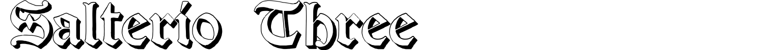 Salterio Three Font preview