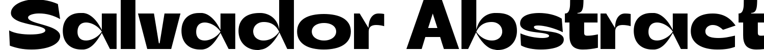 Salvador Abstract Font preview