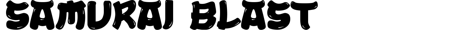 Samurai Blast Font preview