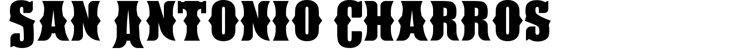 San Antonio Charros Font preview