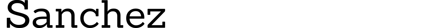 Sanchez Font preview