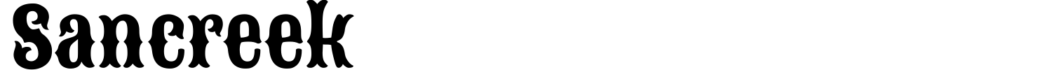 Sancreek Font preview