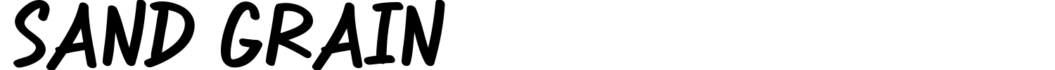 Sand Grain Font preview