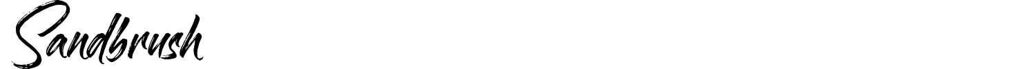 Sandbrush Font preview