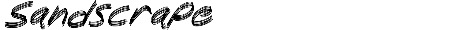 Sandscrape Font preview