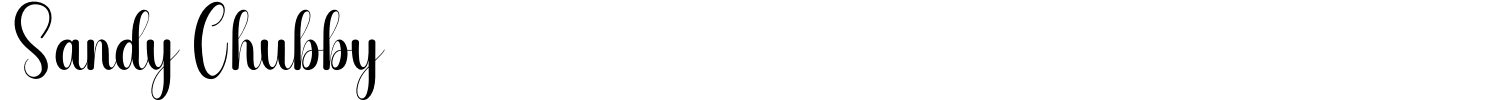 Sandy Chubby Font preview