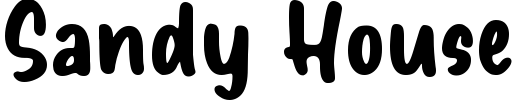 Sandy House Font preview