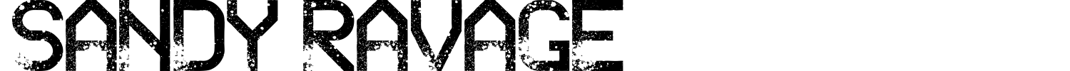 Sandy Ravage Font preview
