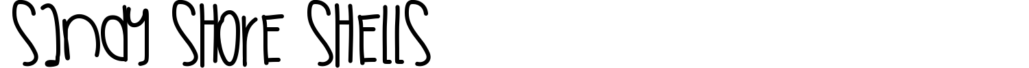 Sandy Shore Shells Font preview