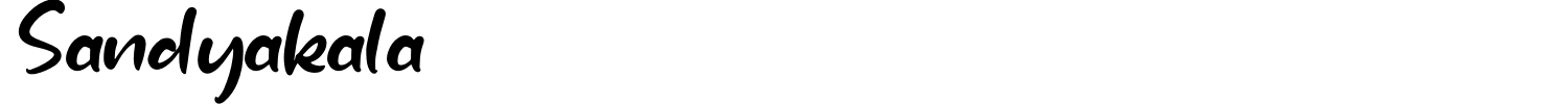 Sandyakala Font preview