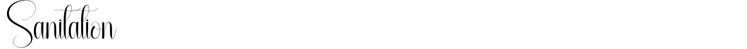 Sanitation Font preview