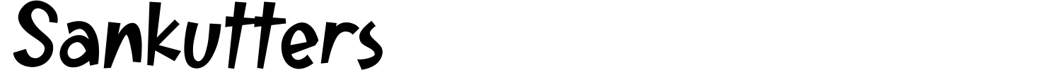 Sankutters Font preview