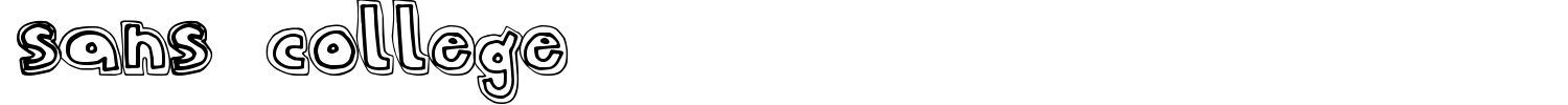 Sans College Font preview