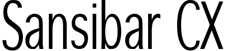 Sansibar CX Font preview