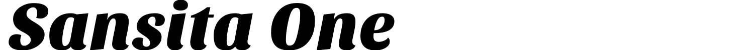 Sansita One Font preview