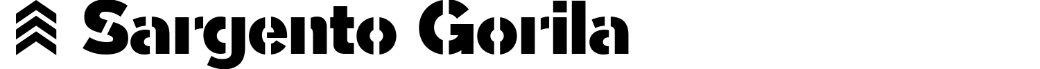 Sargento Gorila Font preview