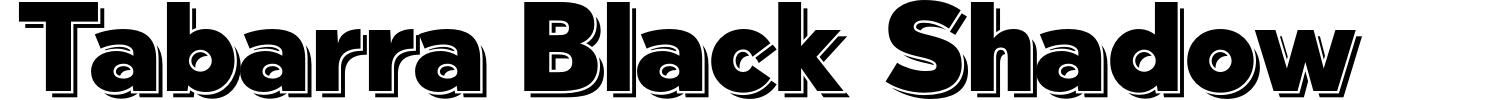 Tabarra Black Shadow Font preview