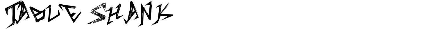 Table Shank Font preview