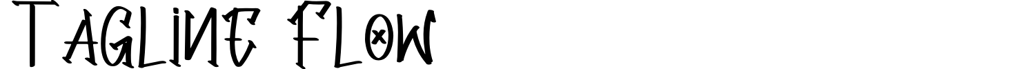 Tagline Flow Font preview