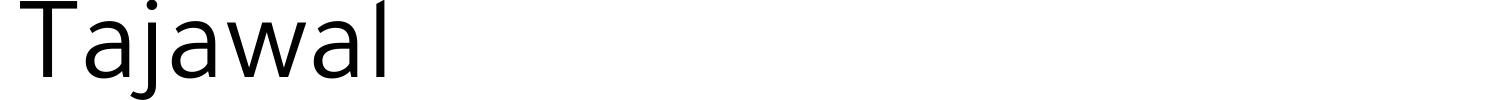 Tajawal Font preview