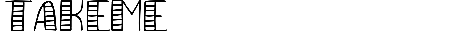 Takeme Font preview
