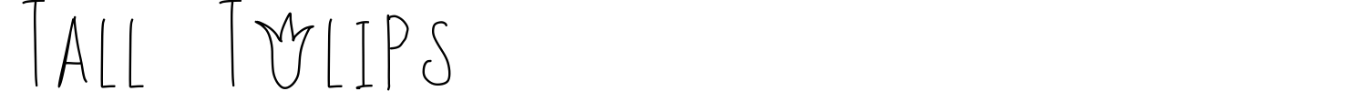 Tall Tulips Font preview