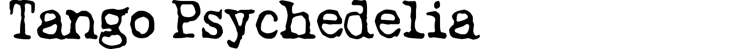 Tango Psychedelia Font preview