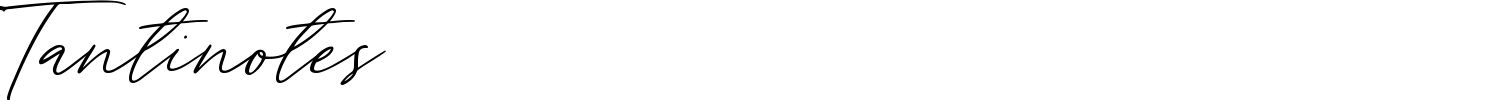 Tantinotes Font preview