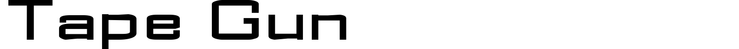 Tape Gun Font preview