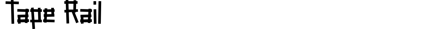 Tape Rail Font preview
