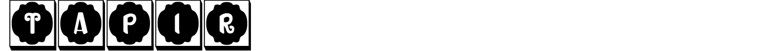 Tapir Font preview