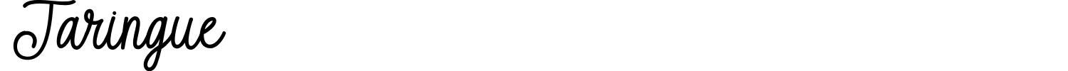Taringue Font preview