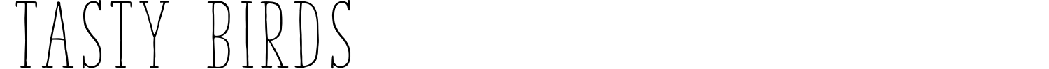 Tasty Birds Font preview