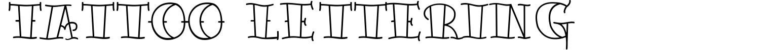 Tattoo Lettering Font preview