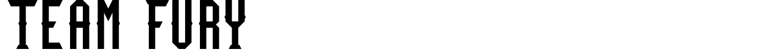 Team Fury Font preview