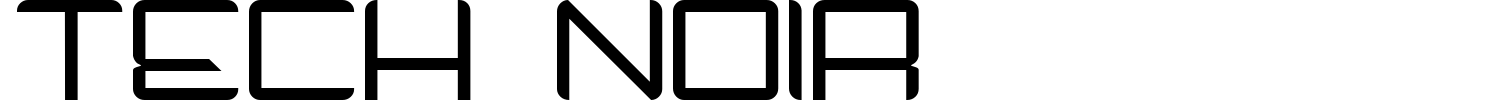 Tech Noir Font preview