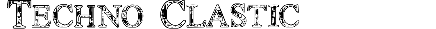 Techno Clastic Font preview